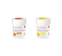 2 colorants alimentaires en poudre - orange-jaune Scrapcooking
