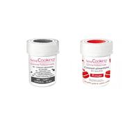 2 colorants alimentaires en poudre - rouge-noir Scrapcooking