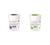 2 colorants alimentaires en poudre - vert-violet