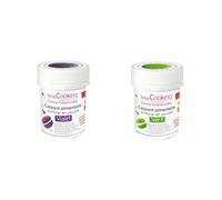 2 colorants alimentaires en poudre - vert-violet Scrapcooking