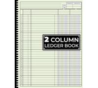 2 Column Ledger Book: Income and Expense Log Book, Budgeting and Money Management Tracker for Small Business, Home Office and for personal use.