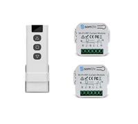 2 Commutateurs SomLife de volet et rideau Wifi Rf Tuya Smart Life Module pour volet roulant 433 mhz et Télécommande