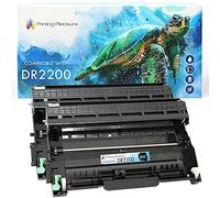 2 Compatible DR2200 Kit Tambour pour Brother DCP-7055 DCP-7060D DCP-7065DN HL-2130 HL-2132 HL-2135W HL-2240 HL-2240D HL-2250DN HL-2270DW MFC-7360N MFC-7860DW FAX-2840 - Noir, Grande Capacité