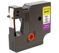 2 Compatibles 45010 12mm x 7m Noir sur Transparent Rubans d'étiquettes pour Etiqueteuses DYMO LabelManager 160 210D 280 360D 420P 450 500TS PnP LabelPoint LabelWriter 450 Duo