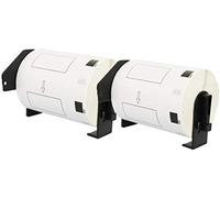 2 Compatibles Rouleaux DK11240 DK-11240 102mm x 51mm Papier Étiquettes pour Brother P-Touch QL-1050 QL-1050N QL-1060N QL-1100 QL-1110NWB (600 Étiquettes par Rouleau)
