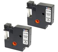 2 Compatibles Rubans d'étiquettes D1 45020 S0720600 blanc sur clair 12mm x 7m pour DYMO LabelManager LM 160 210D 220P 260P 280 360D 420P 450D 500TS PnP MobileLabeler LabelPoint LabelWriter LW 450 Duo