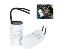 2 Condensateur de Démarrage 2µF 450V CBB60, Condensateur de Moteur 2uf avec Boîtier Plastique, Capacités de Démarrage et de Service, Relais Applications Industrielles, 25 * 48 mm pour Haute Puissance
