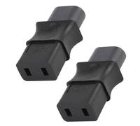 2 connecteurs IEC 320 C8 mâle à 2 broches vers IEC 320 C9 femelle AC