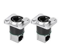 2 connecteurs RJ45 coudés, Prise d’Aviation Ignifuge avec Coque en Alliage de Zinc, connecteur Ethernet 8P8C étanche IP67 pour réseaux industriels et environnements sévères