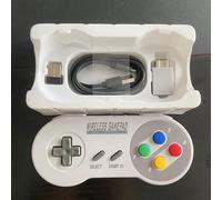 2 contrôleur de jeu récepteur sans fil bouton coloré 2.4G manette Joypad Joystick Compatible pour SNES Mini PC Windows NS Switch