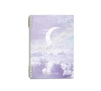 2 copies papier horizontal amovible grille journal étudiants créatif simple papeterie romance humaine -A5 [Grille]