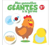 2+ coq mes gommettes géantes à la ferme