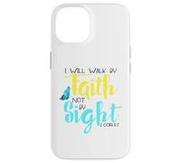 2 Cor. 5:7 - Je marcherai par la Foi et Non par la Vue, Papillon Coque pour iPhone 14