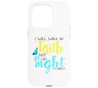 2 Cor. 5:7 - Je marcherai par la Foi et Non par la Vue, Papillon Coque pour iPhone 15 Pro