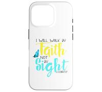 2 Cor. 5:7 - Je marcherai par la Foi et Non par la Vue, Papillon Coque pour iPhone 16 Pro