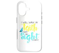 2 Cor. 5:7 - Je marcherai par la Foi et Non par la Vue, Papillon Coque pour iPhone 17