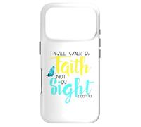 2 Cor. 5:7 - Je marcherai par la Foi et Non par la Vue, Papillon Coque pour iPhone 17 Pro