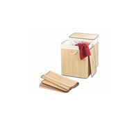 : 2 corbeilles à linge en bambou naturel de 100 L