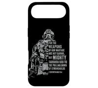 2 Corinthians 10:4 Weapons of Warfare Mighty God Bible Verse Coque pour iPhone Air