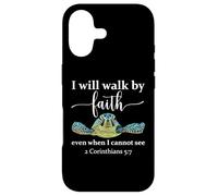 2 Corinthians 5 17 We Walk by Faith Not by Sight Bible Verse Coque pour iPhone 17