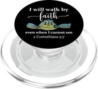 2 Corinthians 5 17 We Walk by Faith Not by Sight Bible Verse PopSockets PopGrip pour MagSafe