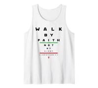 2 Corinthians 5:7 - Walk by Faith Not by Sight Vision Chart Débardeur