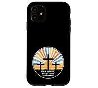 2 Corinthiens 5:7 Dieu Jésus, Croix chrétienne, Marche, Foi, Vue Coque pour iPhone 11