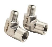 2 coudes à 90° en acier inoxydable forgé 304, adaptateur NPT mâle vers femelle 1/8 po, outils de raccordement de tuyauterie