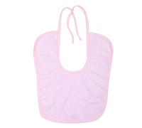 2 couleur bavette adulte de taille 3 bavette imperméable âgée tablier de repas de salive de repas adulte(S-Rose clair)