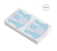 2 couleurs 100 pièces Guide d'extension de pointe d'art d'ongle autocollant de Gel UV outils de manucure (Bleue)