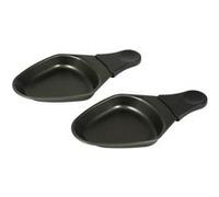 2 Coupelles ovales Tefal XA400102 pour appareil à raclette Noir