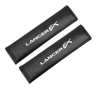 2 Coussinets De Ceinture De Sécurité De Voiture En Cuir De Fibre De Carbone Pour Mitsubishi LANCER EX Sangle De Ceinture De Sécurité Douce Et Confortable Coussin D'épaule Pour Bagages