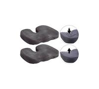: 2 coussins à mémoire de forme pour siège de voiture et bureau
