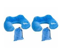 : 2 coussins de nuque gonflables avec pompe à air intégrée