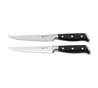 2 couteaux à steak noir 25cm - "Classique" Laguiole Cuisson
