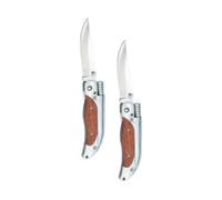 2 couteaux de poche avec allume-feu en magnésium Semptec