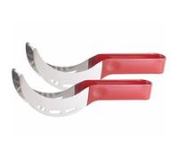 : 2 couteaux découpe pastèque et pinces de service 2 en 1