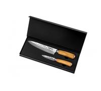 2 couteaux Wusaki Damas 10Cr en coffret élégant Wusaki