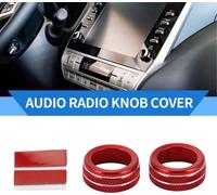 2 Couvercles De Bouton DeDe Volume Multimédia Radio Audio Compatibles Pour Toyota Tacoma 2020-2023 Avec Écran Tactile, En Alliage D'Aluminium Robuste Rouge