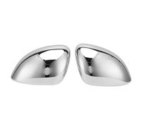 2 couvercles de rétroviseur en plastique ABS brillant chromé, remplacement pour 500X 2014-2019, protecteur de rétroviseur latéral auto-adhésif au style agressif