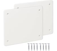 2 couvercles pour boîte de dérivation - couvercle de boîte électrique d'extérieur - couvre-tableau électrique - disponible en plusieurs dimensions (294x152 mm)