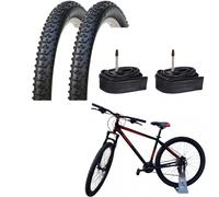 2 COUVERTURES 29 x 2,25 57-622 + CHAMBRES EN CAOUTCHOUC VTT MOUNTAIN BIKE VEE...