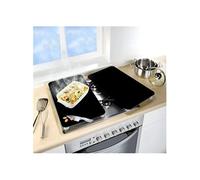 Wenko (Maximex) Couvre-plaques Set de 2 Noir 30 x 52 cm