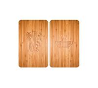 - 2 Couvre-plaques universel Lunch - 30 x 52 cm - Marron