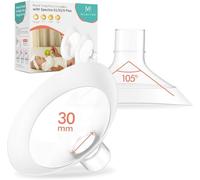 2 couvre-tétons 30 mm en matériau souple pour tire-lait Medela, bord Softflex à angle large 105°, spécialement conçus pour Medela Pump in Style, Symphony, Freestyle, Sonata, Maxflow, Signature Pro