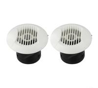 2 Couvre-vents Ronds ABS 75mm Installation pour facile 2 Couvre-vents | Installation outils, s'insère facilement dans tuyaux existants, , bricolage simplifié(Φ75)