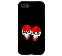 2 crânes de Pirate Squelette Halloween Deux équipes Dessin animé Amis Coque pour iPhone SE (2020) / 7/8