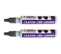 2 crayons cire liquide pour bougie - Argenté Gris G