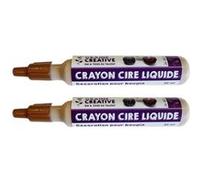 2 crayons cire liquide pour bougie - Doré Doré G