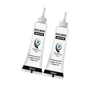 2 crèmes réparation pour Cuir et Vinyle - pour Voiture, Meubles, Veste, Moto, vêtements, Sacs à Main, Cuir, canapé, Chaussures, Noir, Blanc